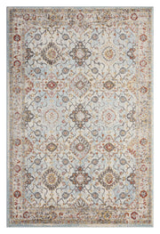 Traditional Diamond Light Blue Rug